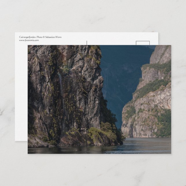 Carte Postale Geirangerfjorden Norvège (Devant / Derrière)