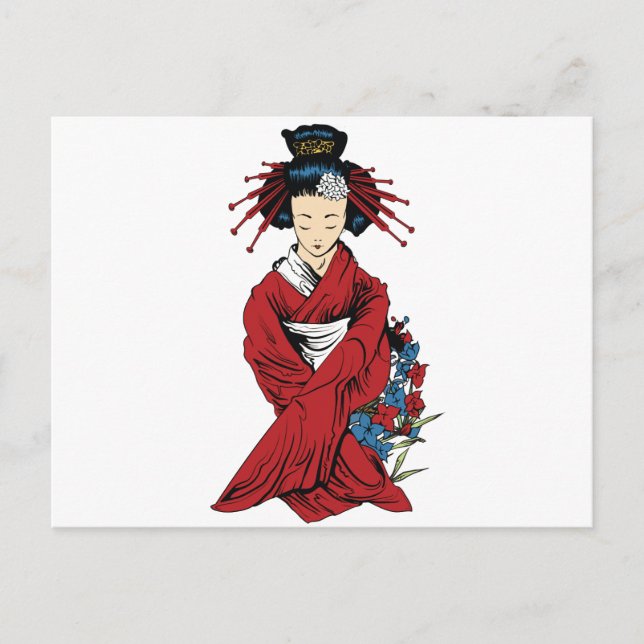 Carte Postale Geisha (Devant)