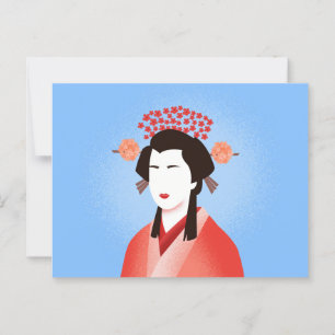 Carte Postale Geisha