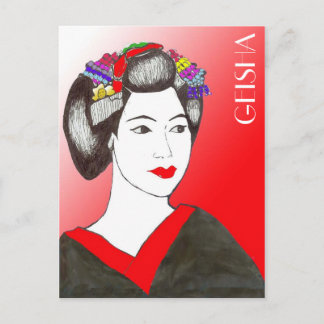 CARTE POSTALE GEISHA