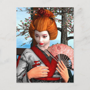 Carte Postale Geisha