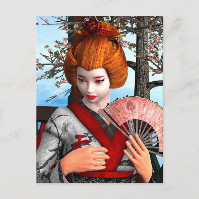 Carte Postale Geisha (Devant)
