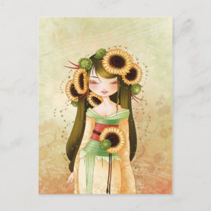 Carte Postale Geisha Trounesol
