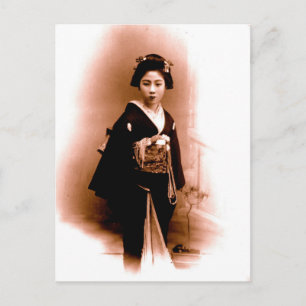 Carte Postale Geisha vintage de Kanegawa
