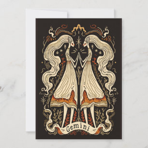 Carte postale - Gemini Celestial Zodiac Art