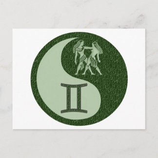 Carte Postale Gemini Yin Yang
