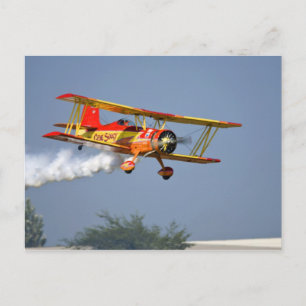 Carte Postale Gene Soucy effectuant des acrobaties en Grumman