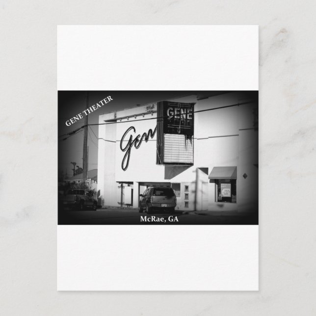 Carte Postale GENE THEATRE - McRae, Géorgie (Devant)