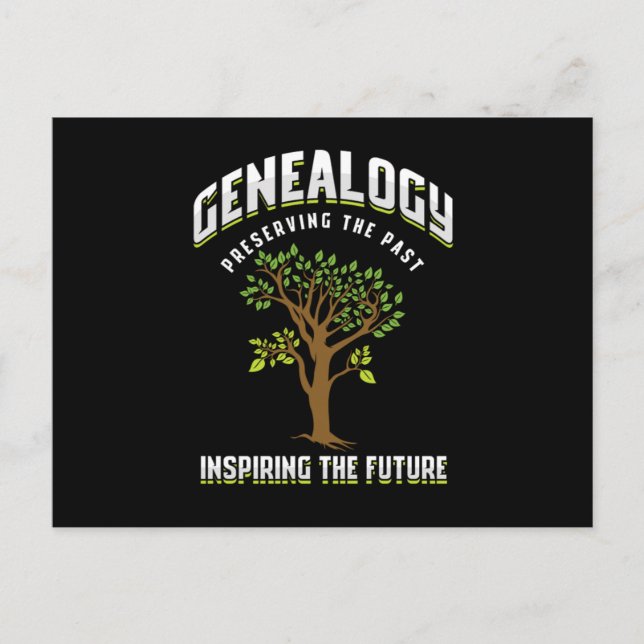 Carte Postale Généalogiste Préserver Le Cadeau De L'Arbre Famili (Devant)
