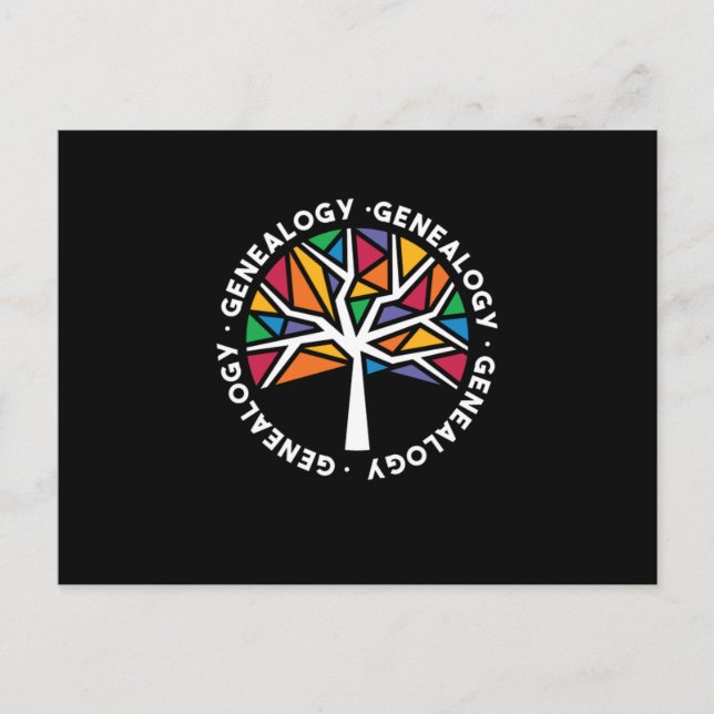 Carte Postale Genealogy Genealogists Family Historian Gift (Devant)