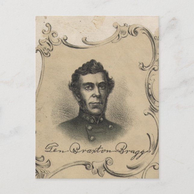Carte Postale Général Braxton Bragg (Devant)