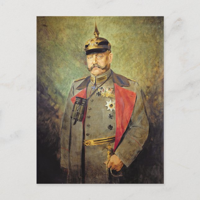 Carte Postale Général Paul von Hindenburg, vers 1916 (Devant)