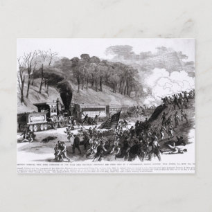 Carte Postale Général Schenck avec quatre sociétés