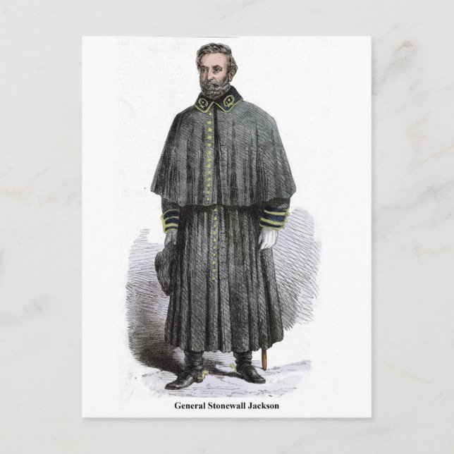 Carte Postale Général Stonewall Jackson (Devant)
