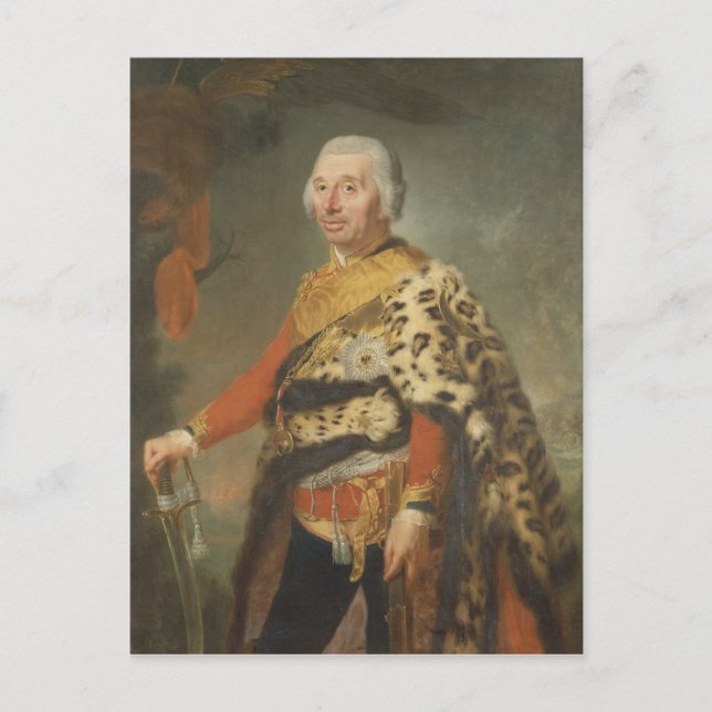 Carte Postale Général von Zieten, 1769 (Devant)