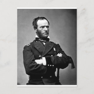 Carte Postale Général William Tecumseh Sherman, 1865.