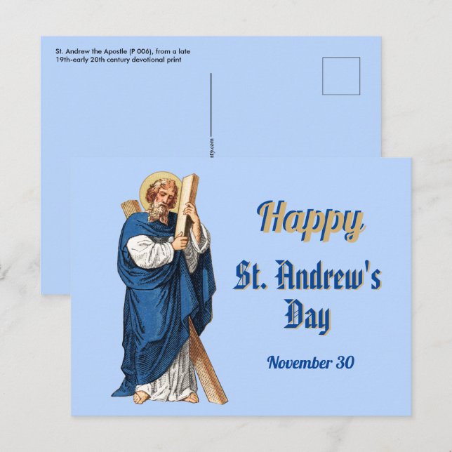 Carte postale Générique Happy St. Andrew's Day (Devant / Derrière)