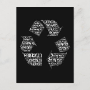 Carte Postale générosité-401403 CAUSES RECYCLE SENTIMENTS ACTION