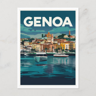 Carte Postale Gênes Italie
