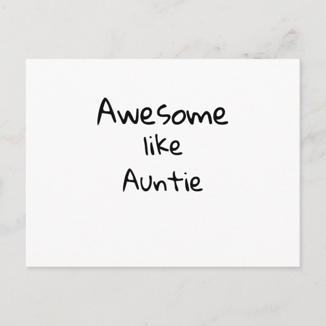 Carte Postale Génial comme Tatie (Devant)