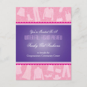 Carte postale géniale de défilé de mode