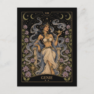 Carte Postale Génie, Art du Tarot Starlit
