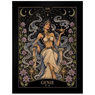 Carte Postale Génie, Art du Tarot Starlit