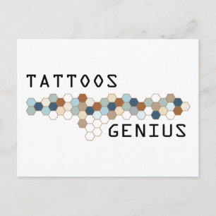 Carte Postale Génie des tatouages