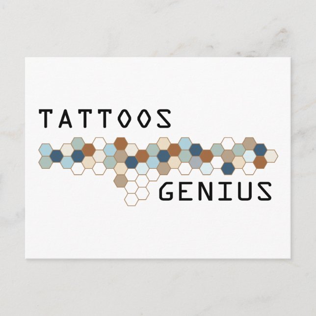 Carte Postale Génie des tatouages (Devant)