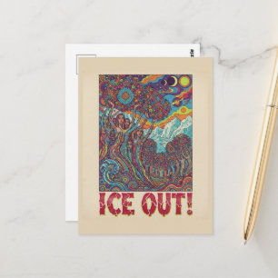 Carte Postale Gens Hippies de Glace en dehors de la Protestation