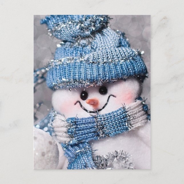 Carte Postale gentil Snowman (Devant)