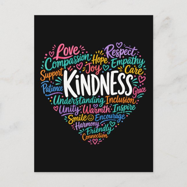 Carte Postale Gentillesse compassion empathie et respect (Devant)