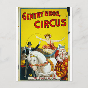 Carte Postale Gentry Bros. Cirque