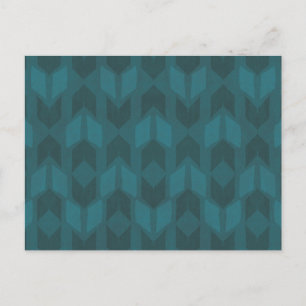 Carte Postale Geo Step extérieur   Motif Turquoise foncé