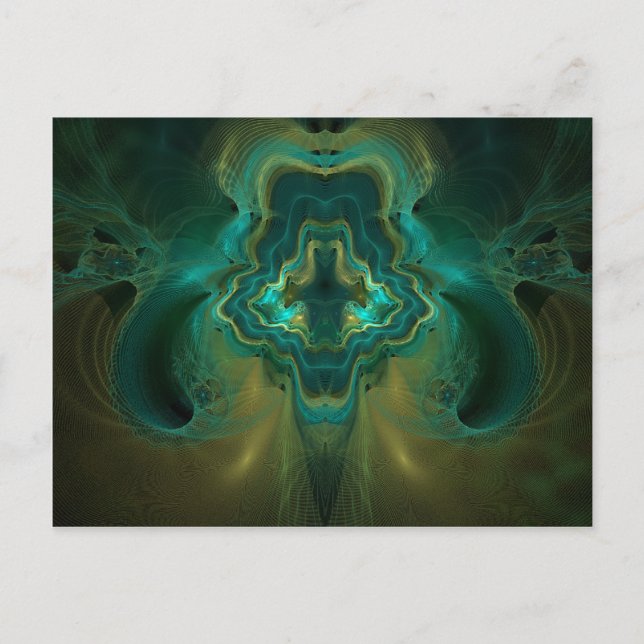 Carte Postale Géode fractal (Devant)