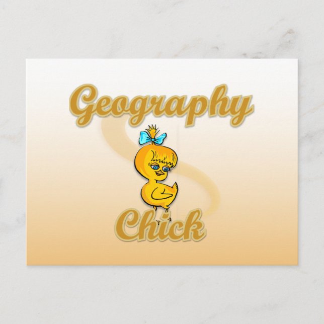 Carte Postale Géographie Chick (Devant)