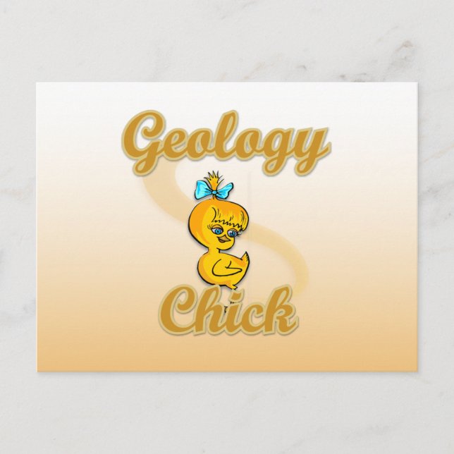 Carte Postale Géologie Chick (Devant)