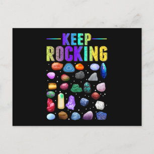 Carte Postale Géologie de la collecte de roches minérales