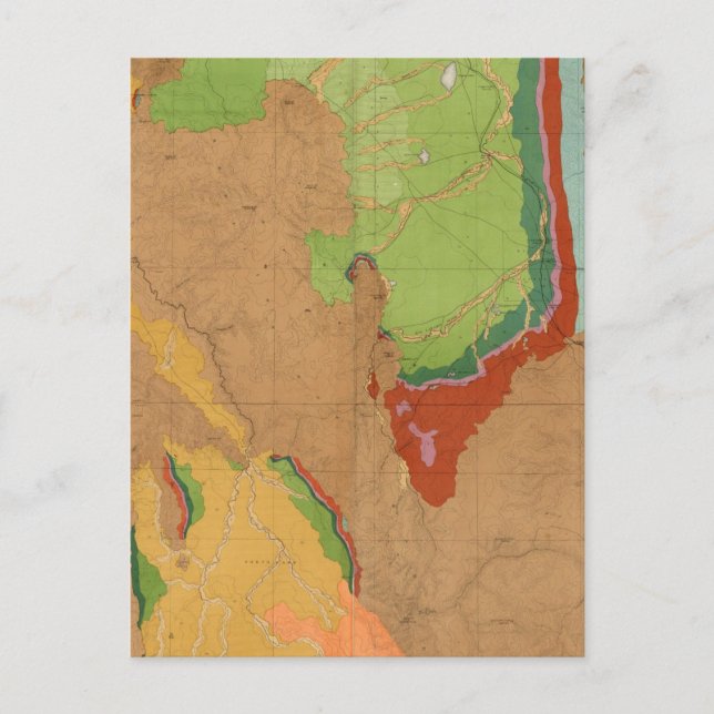Carte Postale Géologique des Rocheuses (Devant)