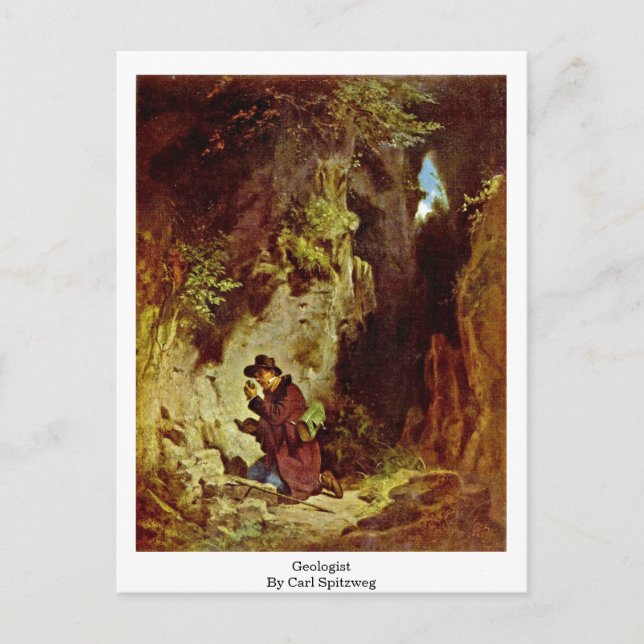 Carte Postale Géologue Par Carl Spitzweg (Devant)