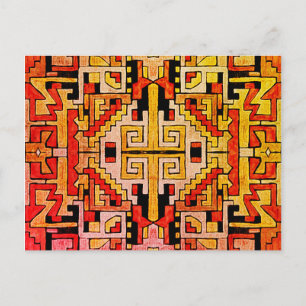 Carte Postale Géométhorique Tribal/Motif ethnique