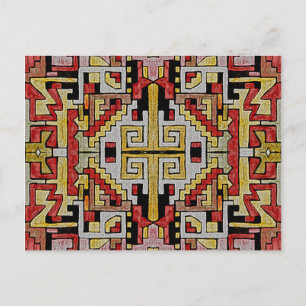 Carte Postale Géométhorique Tribal/Motif ethnique