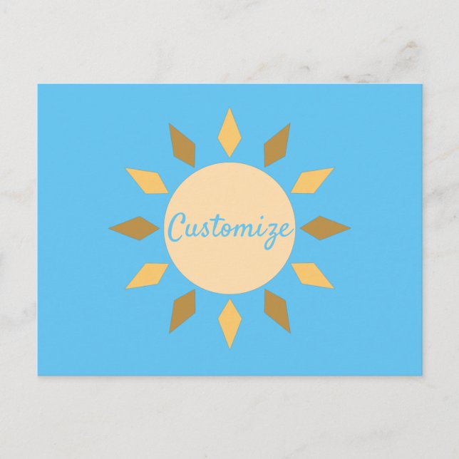 Carte Postale Geometric Sun Circle Thunder_Cove (Devant)
