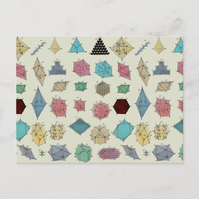 Carte Postale Géométrie cristalline (Devant)