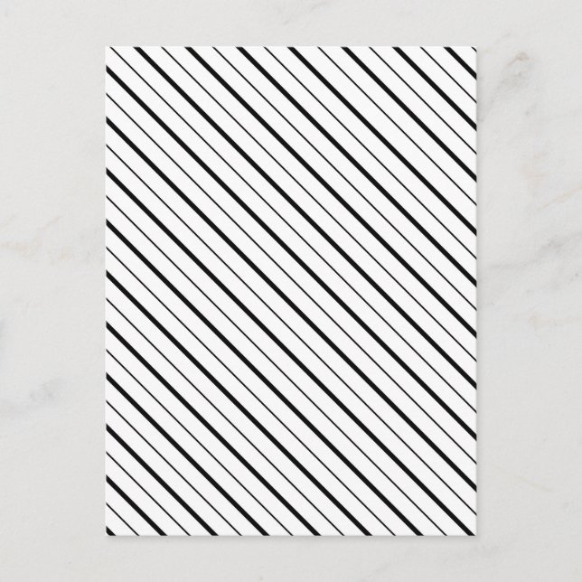 Carte Postale Géométrie de ligne noire simple (Devant)