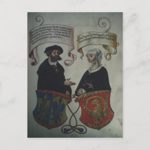 Carte Postale Georg Fugger son épouse Regina Imhoff, 'Geheim