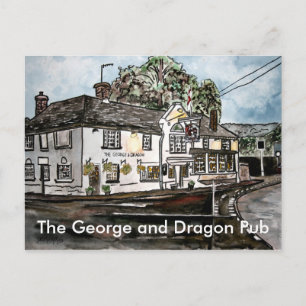 Carte Postale george and dragon pub restaurant england art, T...