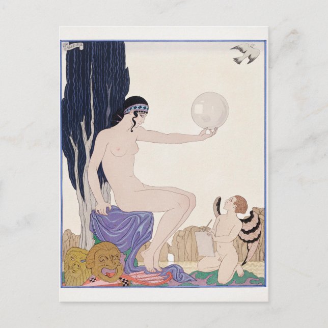Carte Postale George Barbier, Art Déco (Devant)