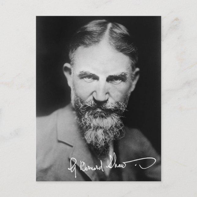 Carte Postale George Bernard Shaw - Portrait (Devant)
