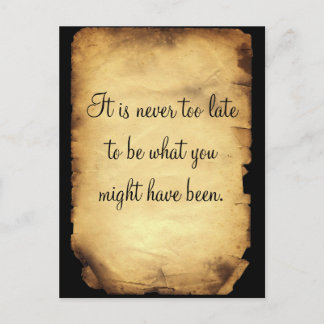 Carte Postale George Eliot's quote on life